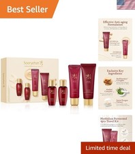 Luxurious Travel Size Korean Skincare Kit - Hydration Elasticity Pack of 4