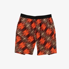 Prana Shorts Mens Medium Multi UPF 50 Lightweight Elastic Waist Pull On Printed
