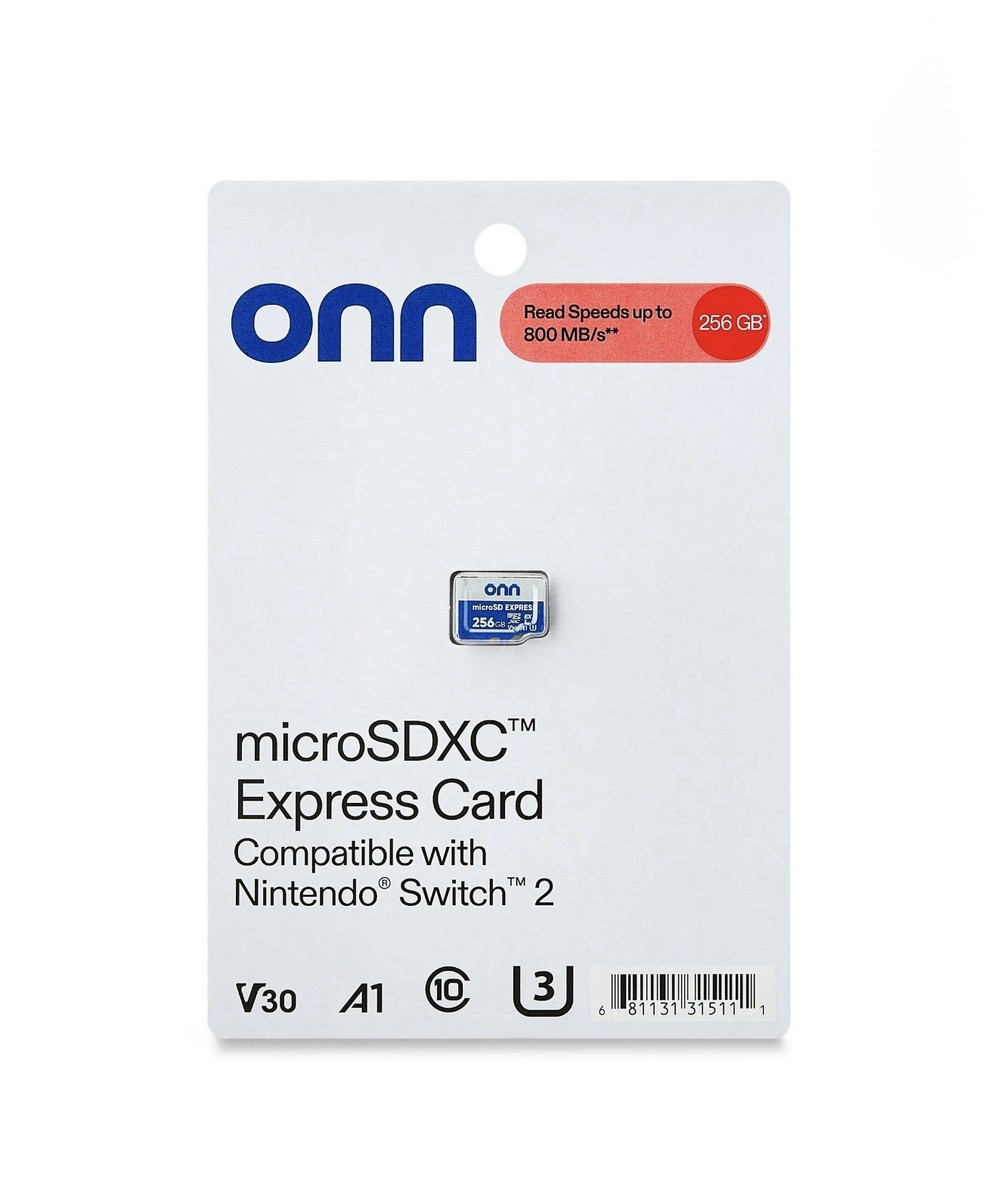 Onn 256GB Micro SD Express Card Nintendo Switch 2 (Sealed