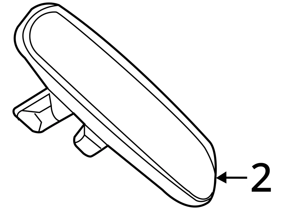 Espejo retrovisor atenuación manual para 11-20 JOURNEY 5202776 Foto 3 de 3