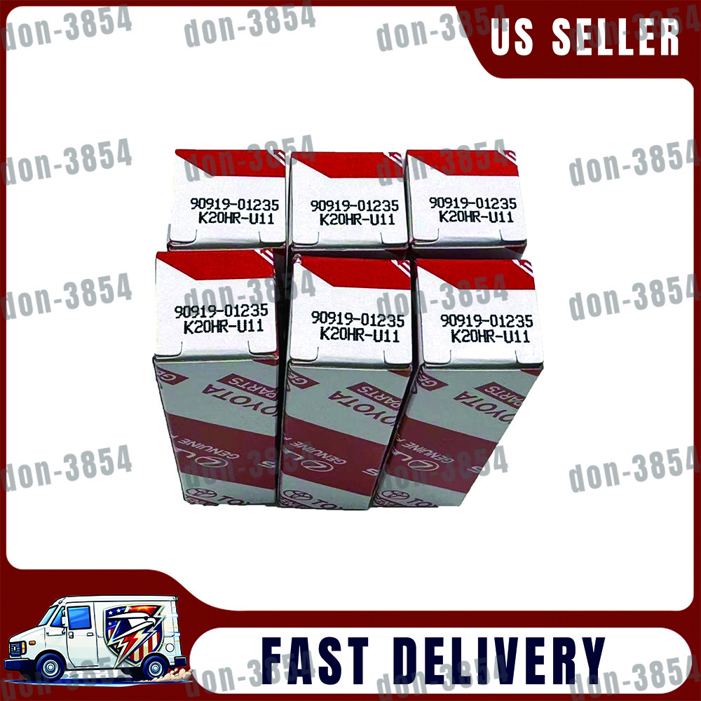 6 PACK OEM TOYOTA Toyota 4RUNNER  TACOMA V6 4.0L Spark Plugs 90919-01235 USA