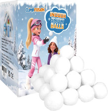 50 Pack Jumbo Fake Snowballs for Kids, 3 Inch Soft Artificial Snow Balls