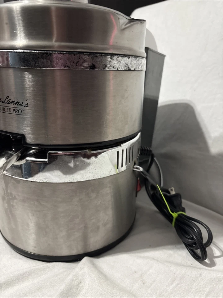 Jack LaLanne's Power Juicer Pro Stainless Steel Model E-1189 Centrifugal Juicing - Image 4 of 4