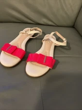 Beautifeel Pink & White Sandals Flats Patent Leather EU 41