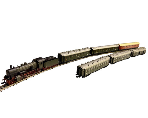 Fleischmann 716084 DRG BR38 DCC N Gauge + Minitrix 15859 D119 Set en caja 059 | Zustand: Used