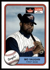 Mo Vaughn 2001 Fleer Platinum #158 Angels MLB READ FREE SHIPPING AutographDen