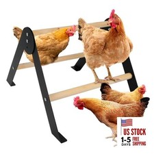 Wooden Chicken Roosting Perch, Metal and Wooden Training Hen Roosting Bars