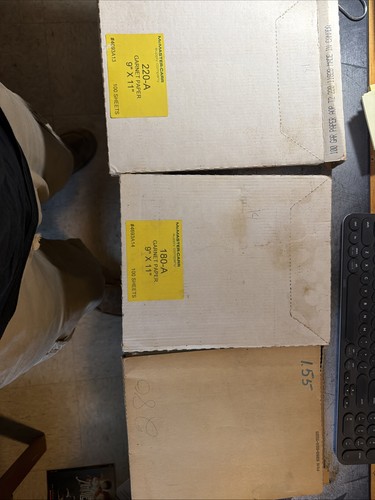 Lot Of 3 Sandpaper 9 X 11   180 And 220 Grit
