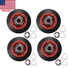 (4 Pack) W10314173 Dryer Drum Roller WPW10314173, AP6019303, PS11752609 8536974