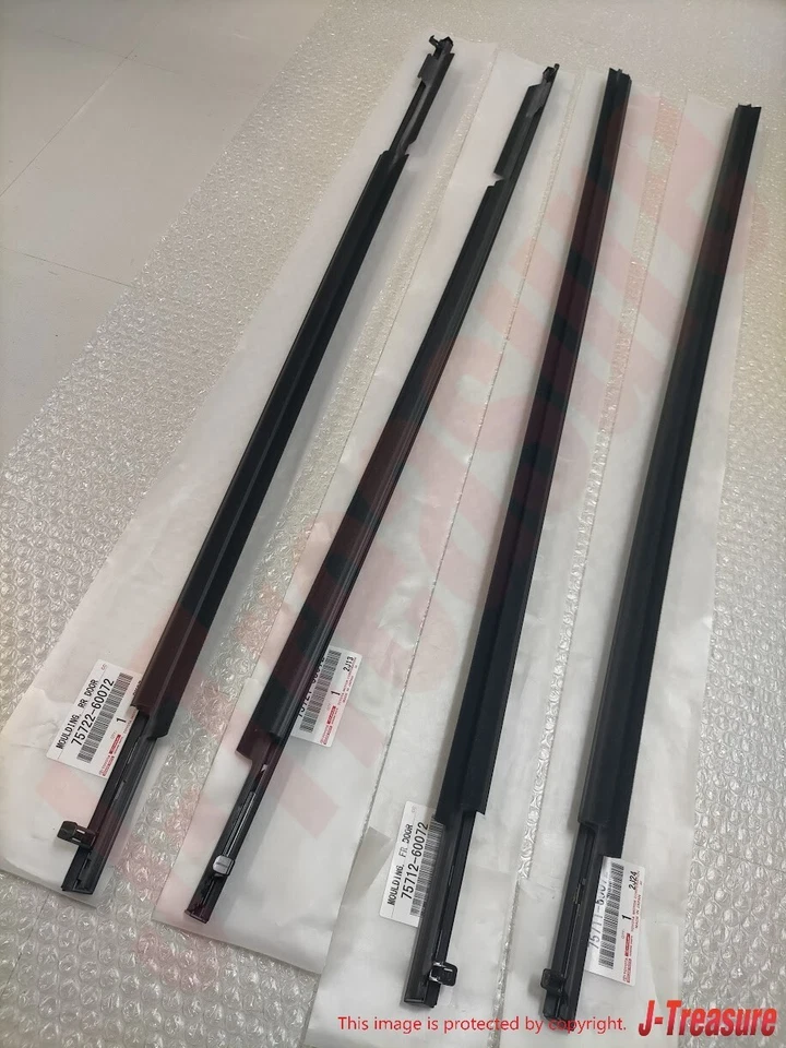 TOYOTA LAND CRUISER PRADO 150 Series 2010-2020 Genuine Door Belt Molding Set OEM - Imagem 3 de 4