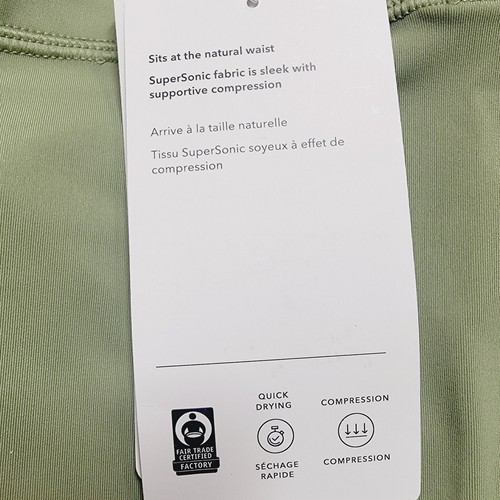 Athleta Elation Train 7/8 Tight Leggings Women's Size Large Olive Gym Exercise - Picture 8 of 10