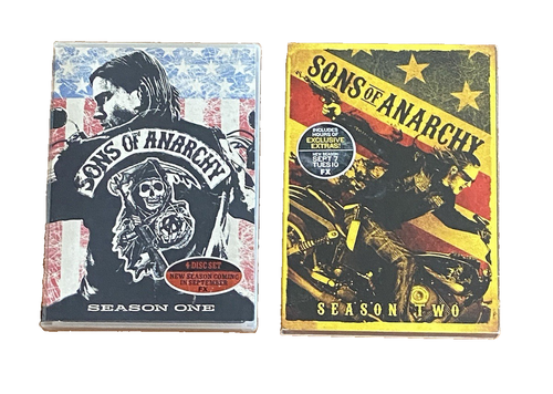 Sons of Anarchy: Seasons 1 & 2 Sealed DVDs Charlie Hunnan & Ron Perlman