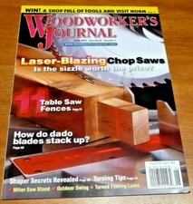 WOODWORKER'S JOURNAL June 2004 Table saw Fences see Index