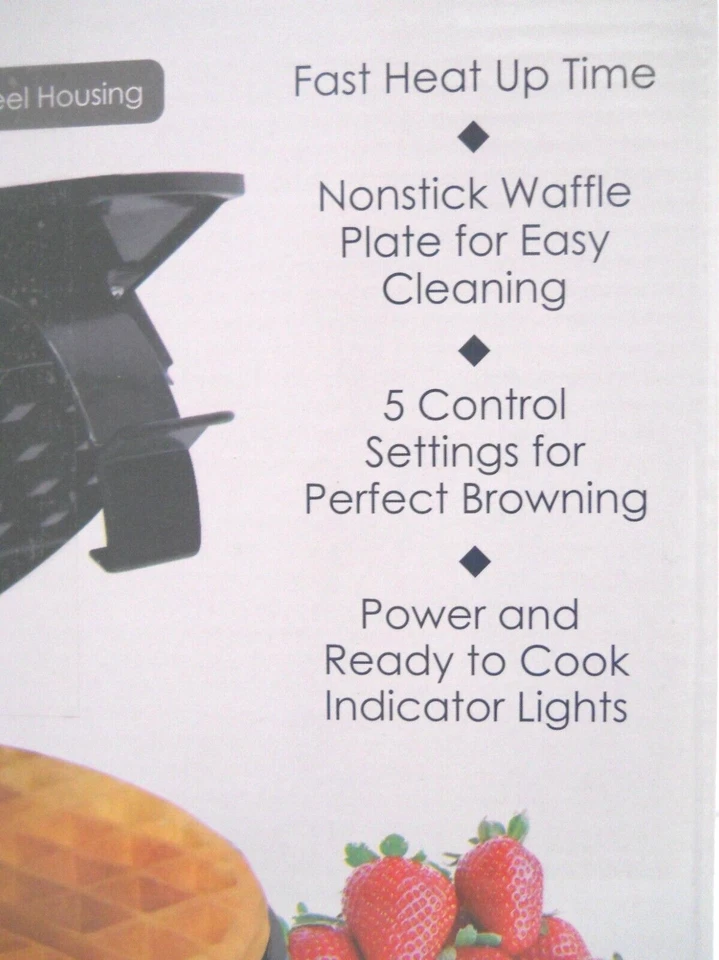 Gofrera belga clásica Elite Cuisine redonda antiadherente Foto 3 de 4