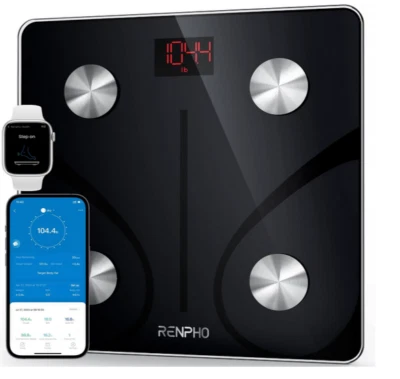 RENPHO Körperfettwaage, Bluetooth Personenwaage Digital mit App ES-CS20M