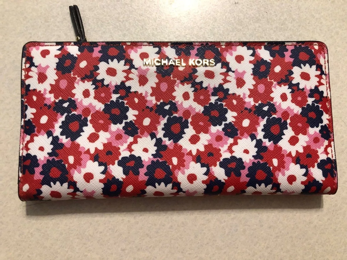 Michael kors wallet floral deals