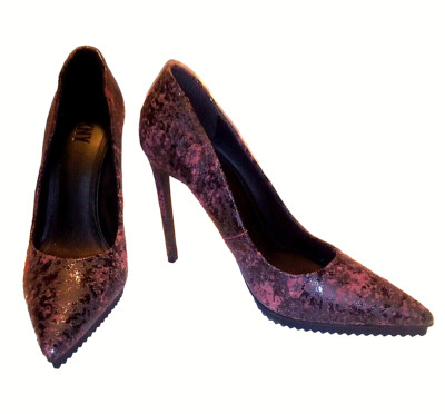 DKNY Lexi Womens Paisley Slip Resistant High Heel Pumps Shoes  Sz 8M        A007