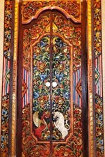 EDELHOLZ HAUSTÜR WOHNUNGSTÜR ZIMMERTÜR ASIA ASIEN BALI MUSEAL ANTIK 16. 17. 18.