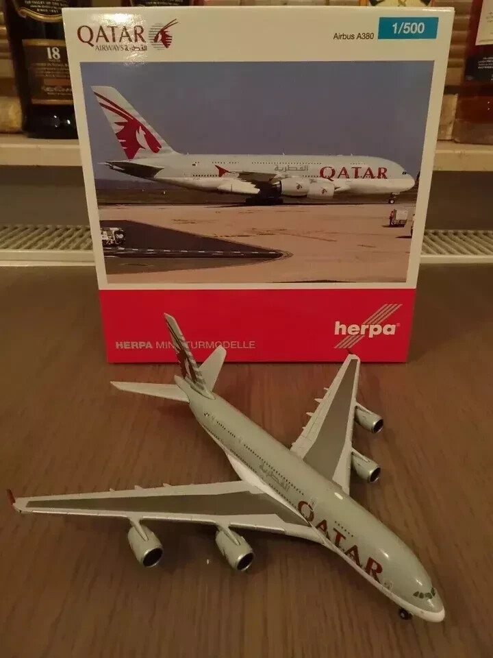Herpa Qatar Airways Airbus A380 - A7-APG - 1:500 - 528702-001 - NG&OVP