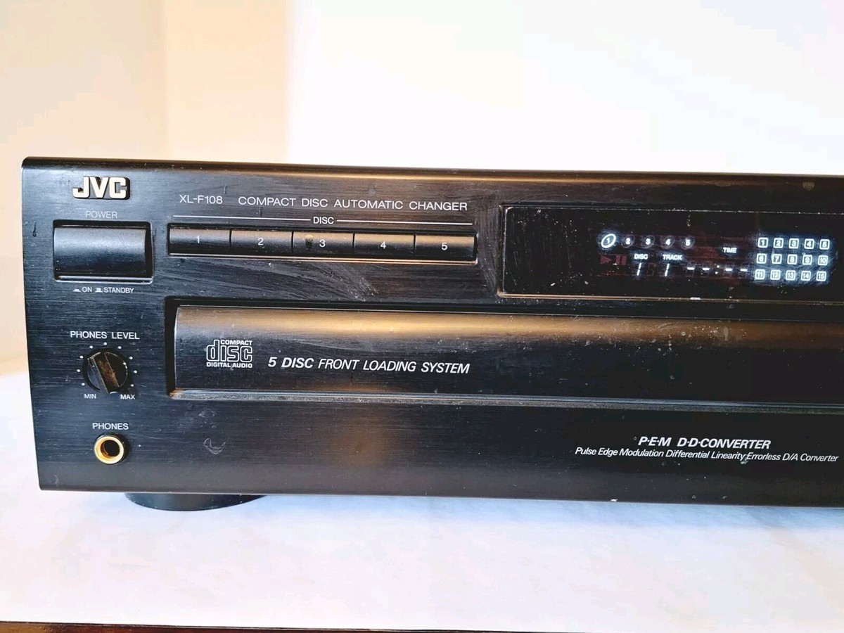 JVC XL-F108 CD Changer 5 Compact Disc Player HiFi Stereo Vintage