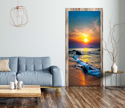 3D Sunshine Beach G6629 Door Wall Mural Photo Wall Sticker Decal Wall Erin 2023
