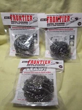 Big 45 Frontier Metal-Bore Cleaner Pads 'Removes Rust Leaves Bluing' LOT OF 3