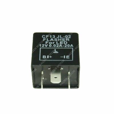 3-Pin CF13 Flasher Relay For LED Turn Signals - Fix Hyper Flash On Cars, 12V (EP34 Type)