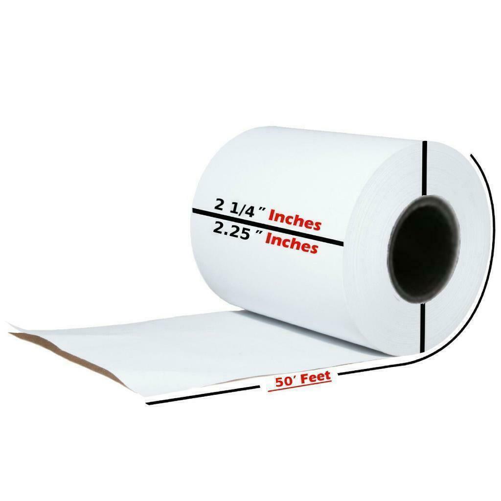 как выглядит 2 1/4 x 50 Thermal Paper 100 Rolls Credit Card Cash Register POS Receipt Paper фото