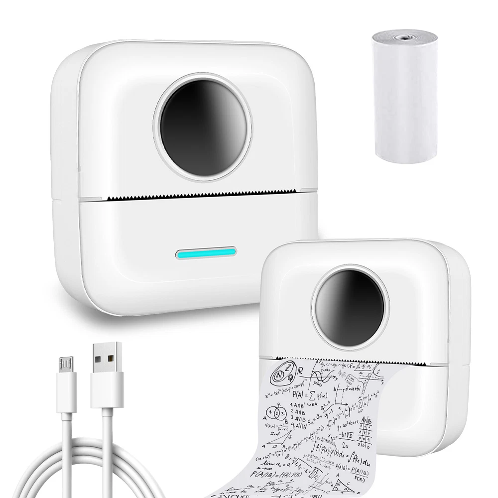 Mini Bluetooth Thermal Printer - Wireless Pocket-Sized Inkless Photo Printing Mini Bluetooth Thermal Printer - Wireless Pocket-Sized Inkless Photo Printing