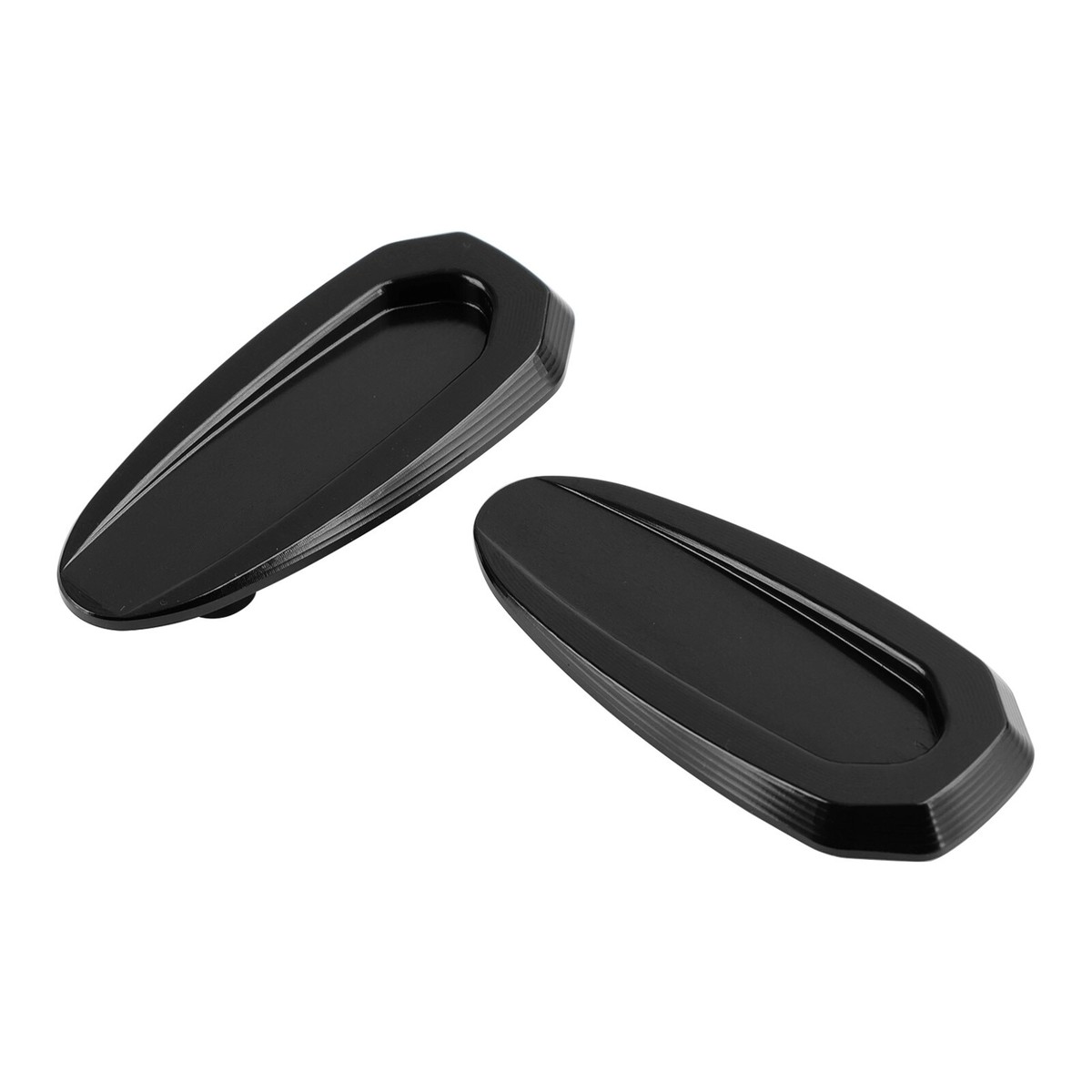 ALUMINUM REAR VIEW MIRROR HOLE CAPS BLACK FOR BMW S 1000 RR (K67