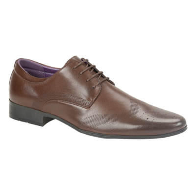 Mens Boys Dark Brown Stylish Smart 