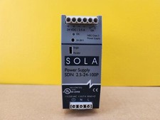SOLA SDN 2.5-24-100P Power Supply, 115-230VAC, 1.3-0.7A In, 2.5A Out, 50-60Hz