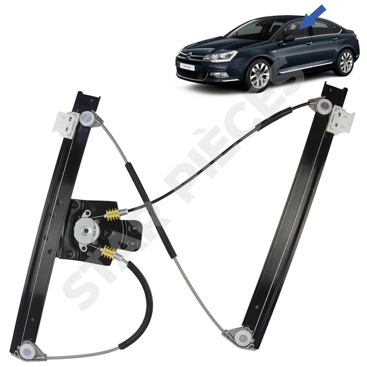Lève-vitre électrique avant gauche Citroën C5 mécanisme de rechange conducteur après 2008