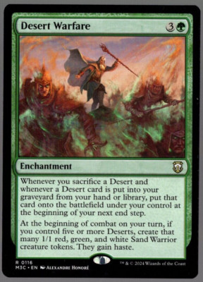 Desert Warfare 0116 Non Foil Rare Modern Horizons 3 MTG Near Mint