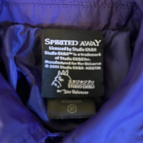 Her Universe Studio Ghibli Spirited Away Bathhouse Toddler Jacket 3T - Picture 3 of 6