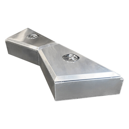 Pair of Aluminium Undertray Toolbox Under Tray Underbody Tool Box UTE Made In AU - Picture 65 of 101