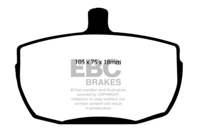 EBC Ultimax Front Brake Pads for Leyland Daf 200 2.5 TD (89 > 93)