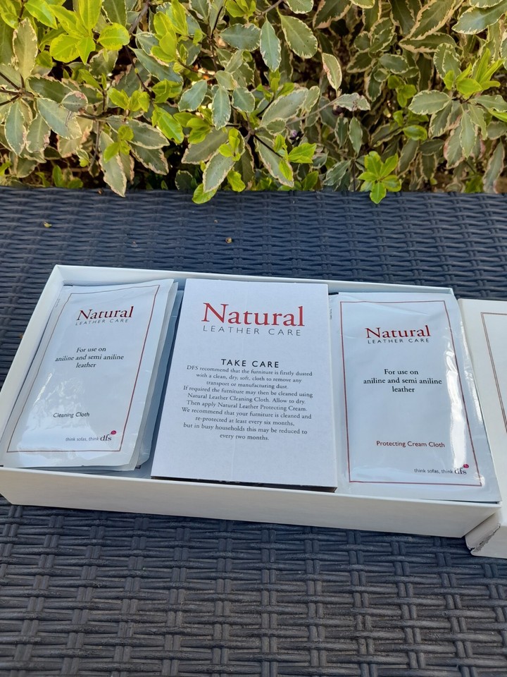 DFS Natural Leather Sofa Cleaner Care Kit With Cleaning and Protective