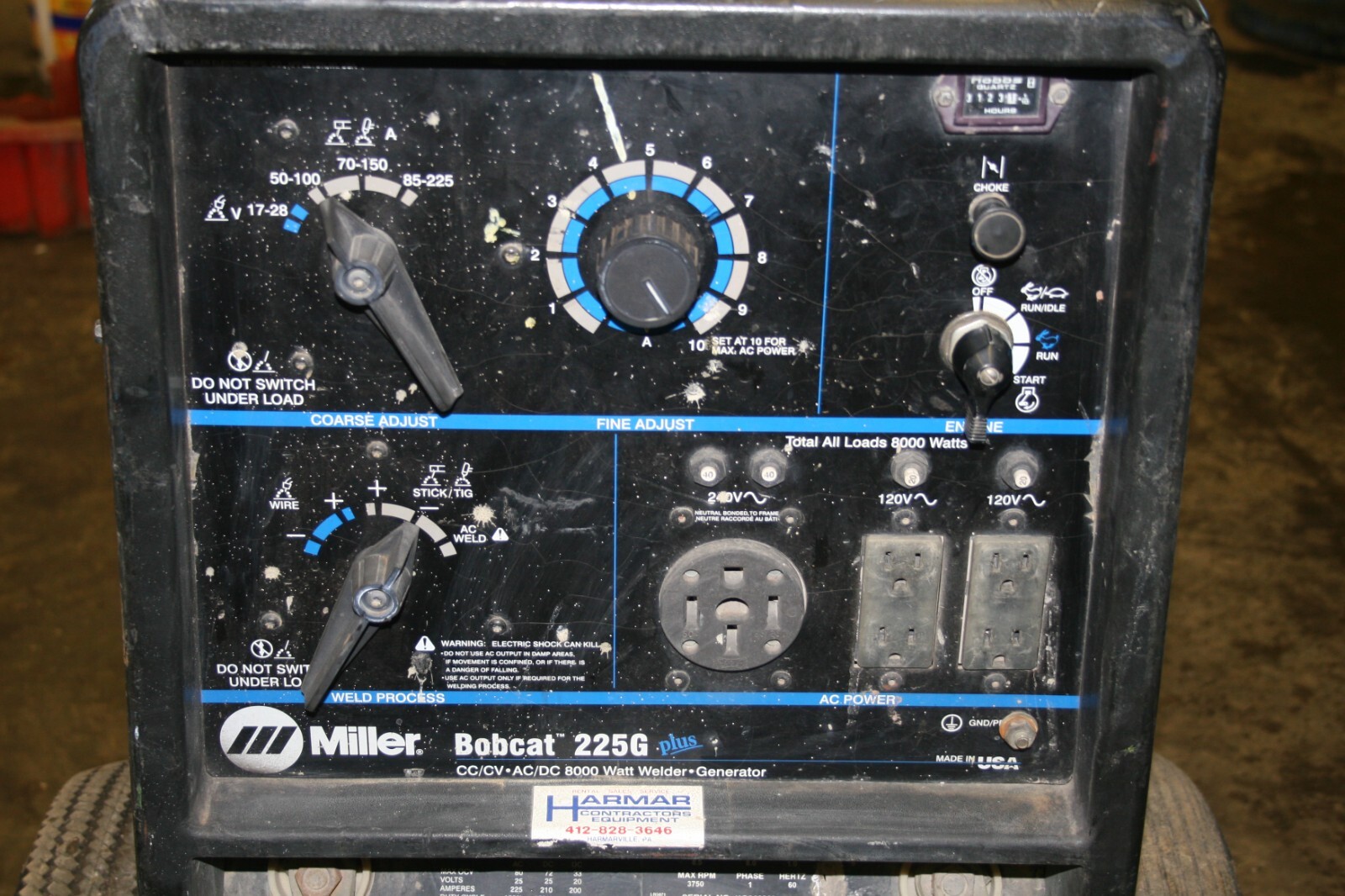 Miller Bobcat 225 Plus CC/CV AC/DC Welder 8000W eBay