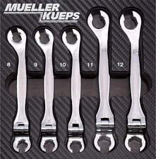 MUELLER KUEPS 457705 Metric Line Wrench Kit With Flex Joint