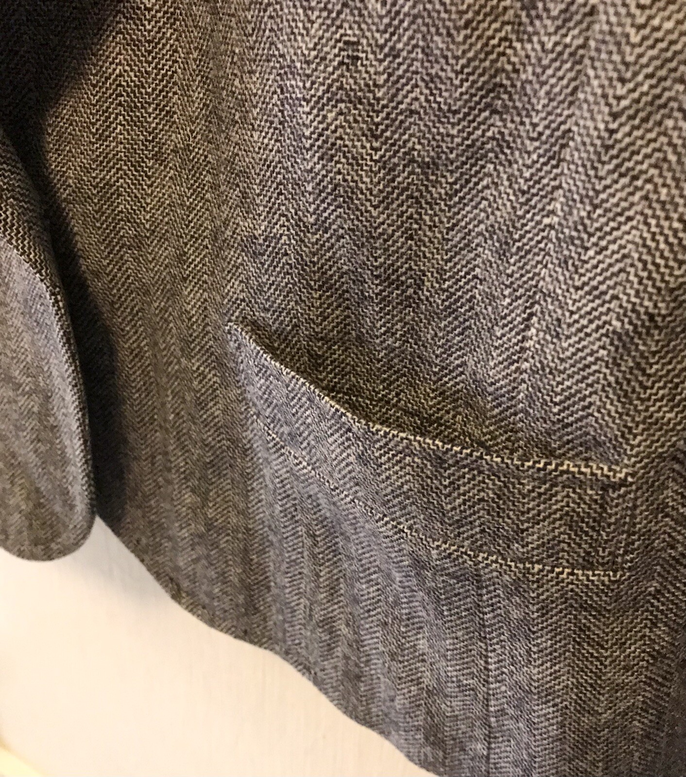 Pendleton Size 12 Gray Marled One-Button Pockets … - image 4