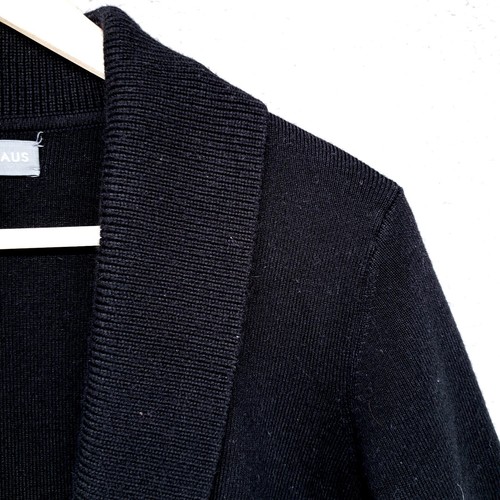 Josephine Chaus Damen Long Strickjacke Pullover vorne offen Größe M Viskose schwarz - Bild 7 von 17