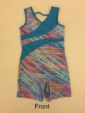 Capezio Kid  s Dance Gymnastics Athletic Leotard Multi Colors Girl  s Sz S VGUC