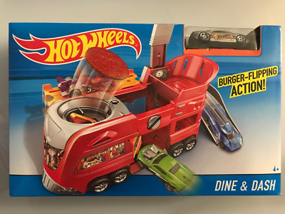 Hot Wheels Dine & Dash Playset camion restaurant et course - Jeux & Jouets