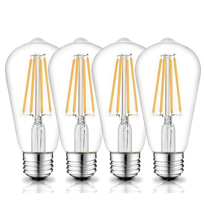 12V Edison Bulb 6W E26 12V LED Bulb 3000K 60W Equivalent, AC/DC 12V 24V Low V...