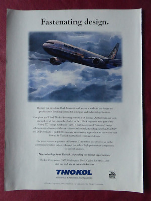 5/1997 PUB THIOKOL HUCK AEROSPACE BEFESTIGUNGSSYSTEM BEFESTIGUNG BOEING 777 AD