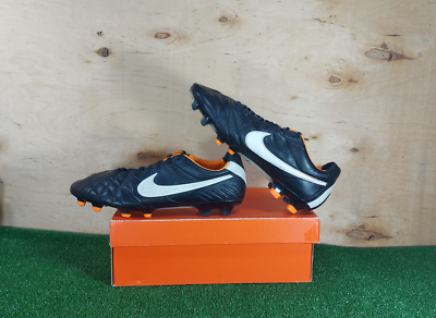 Nike Tiempo Legend IV FG Black boots Cleats mens Football/Soccers