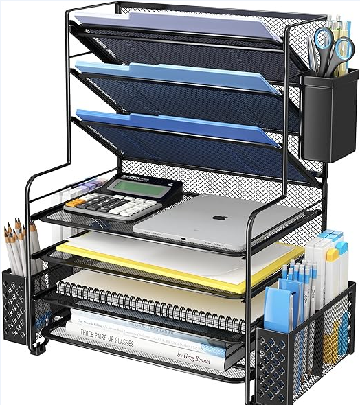 Simple Trending 7 Tier Desk File Organizer-image