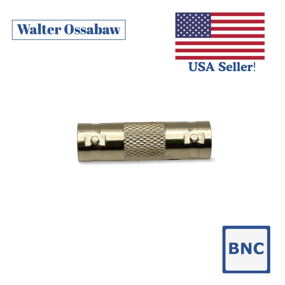 BNC Female to BNC Female Coax Cable Connector Coupler Adapter - Image 2 of 3