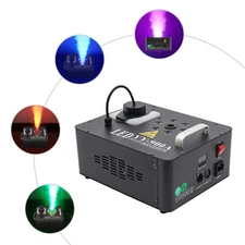 Smoke Fog Machine Vertical Spray RGB LED Stage Light DMX DJ Stage w/ Remote 900W